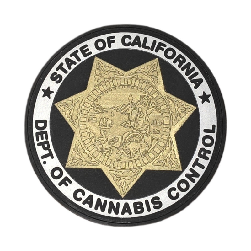 California Dept. Cannabis Control Law Enforcement PVC Badge Patch Police *RARE*
