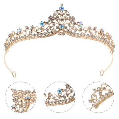 Couronne Reine Accessoire De Fête D'anniversaire Mariage Coiffure Mariée - Photo 1/4