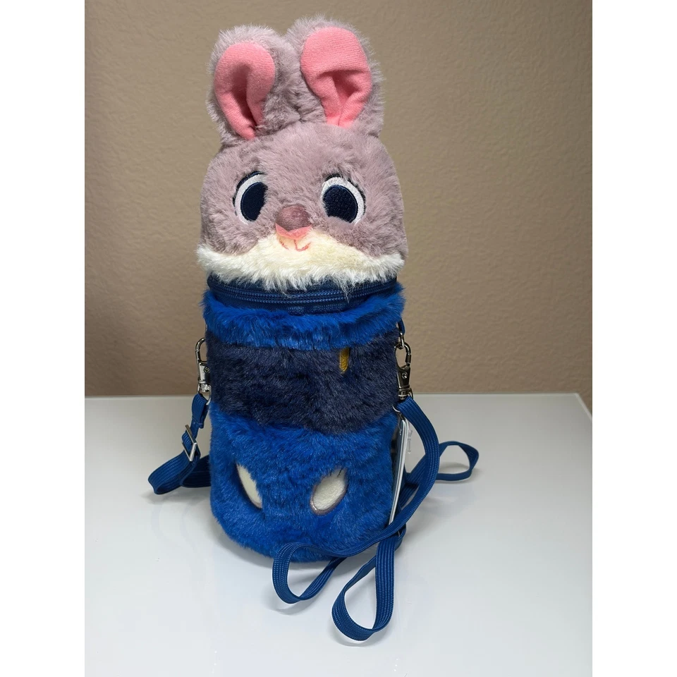 Termo Judy Hopps de los Parques Disney Shanghai Zootopia con bolsa de felpa NUEVO Foto 2 de 4