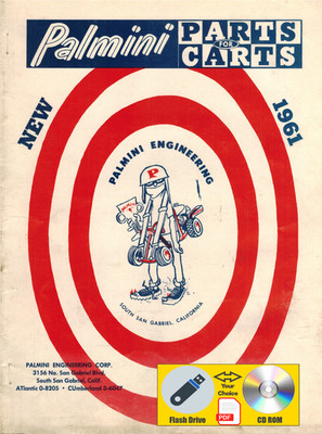 Palmini Parts For Carts 1961 VTG Go Kart Parts Catalog PDF USB Flash Drive