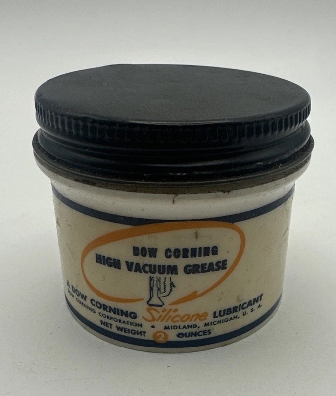 Dow Corning High Vacuum Grease Silicone Lubricant 2 oz Can Jar USA
