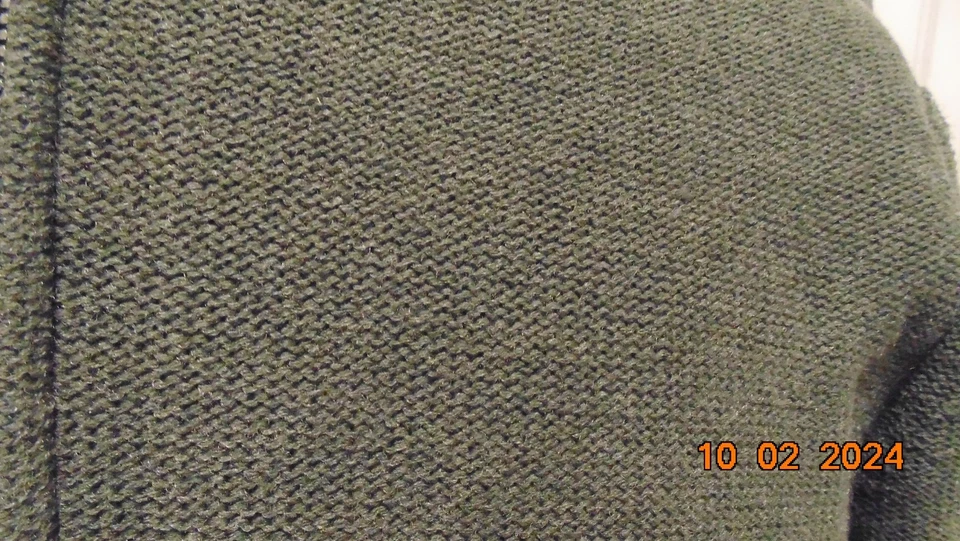 Chaqueta Suéter Coleman Gris Oscuro Cremallera Completa Forrada Sherpa Hombres Talla XL Foto 2 de 4