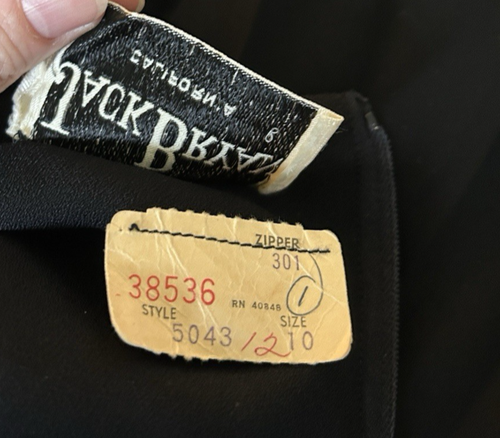 Vintage 60's High Waist Accordion Pleat Sheer Chiffon Palazzo Pants | Jack Bryan - Picture 8 of 13