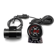 Universal 52mm Water 38MM Black Joint Pipe Red Water Temperature Gauge