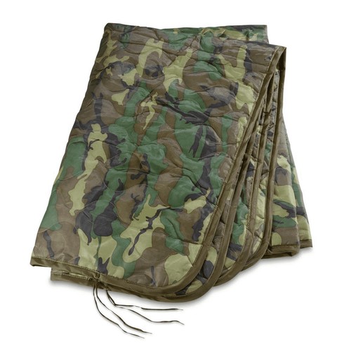 Genuine Issue US Military Poncho Liner, Made in USA, Nylon/Polyester, USED - Picture 3 of 3