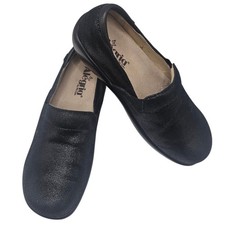 Alegria Keli Pro Clog Crackle Black Slip-On Work Shoes KEL-755 EU 39  US 9