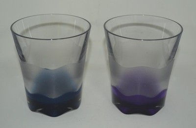 Tupperware Tumbler Cup 10 oz. Sheerly Elegant Acrylic Jewel Tone Purple Blue