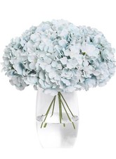 Tifuly Light Blue Faux Hydrangea: 12 Flower Heads And Stems - 2 Packs