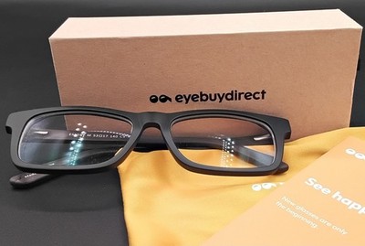 Eyebuydirect  Eyeglasses EMORY M 53-17-140 C3 Rectangle Brown Black NIB