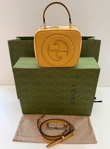 Gucci Interlocking G Blondie Top Handle Bag Authentic