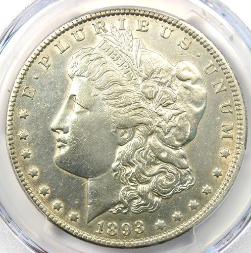 1893-O Morgan Silver Dollar $1 - Certified PCGS AU Details - Rare Date in AU