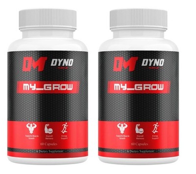 (2 Pack) Dyno My-Grow Muscle Support Dyno My-Grow Energy Support Supplement 60ct