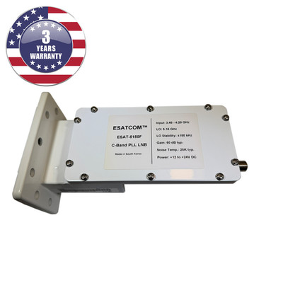 New ESATCOM  ESAT-5150F C-Band PLL LNB 3.4 - 4.2 GHz  ±150 kHz 25K F Type