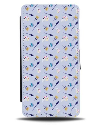 Maler Flip Wallet Case Künstler Kunst Gemälde Ölpalette Leinwand Farbe BT58