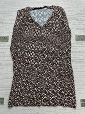 Madewell Dress Womens Xs Red Brown Floral Pullover