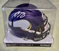 Adrian Peterson signed Minnesota Vikings mini helmet autographed auto JSA COA