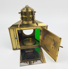 1900s Antique Brass 3-Way Boat Lantern Light Nautical GEO B Carpenter Chicago — photo 6