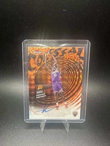 Khaman Maluach [Orange Geometric] 2025 Topps Finest Colossal Shots Auto /15
