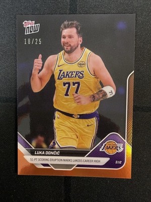 Luka Doncic 51 Points - 2025-26 NBA Topps NOW - Card 204 Orange