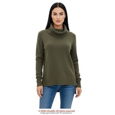 NWT LOFT XS green shade cowl tunic sweater  69 Retail