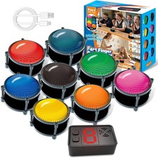 Buzzers for Trivia Games, Answer Buzzers for Classroom with Light, 4 Modes, 50m