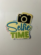 Selfie Time Scrapbook Title Handmade Paper Pieced Die Cut