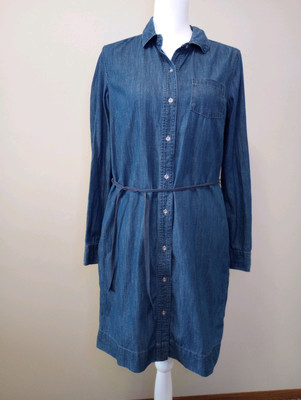 tommy hilfiger denim dress Tommy Hilfiger Light Denim Cargo Dress