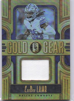 2023 Panini Gold Standard #GG-CL CeeDee Lamb Gold Gear #/299