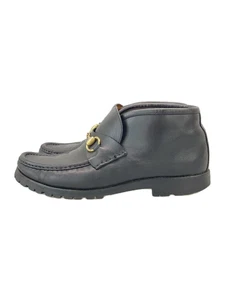 Mocassins GUCCI 40,5 cuir noir 1140067 occasion