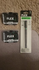 FLEX Magnetic Impact Extension Bit 6 in & FLEX 1" #2 SQ  20PC BITS (2PKs)