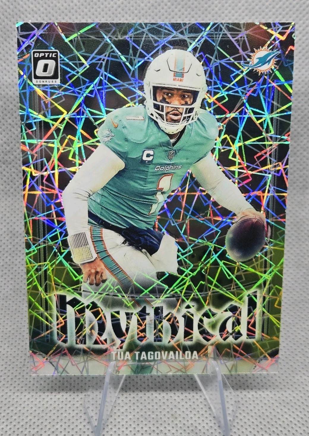 Tua Tagovailoa 2023 Donruss Optic MYTHICAL SSP #7 Dolphins CASE HIT