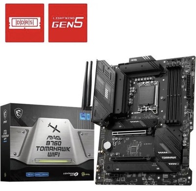 MSI Mag B760 Tomahawk WiFi Gaming Motherboard, LGA 1700, DDR5, ATX