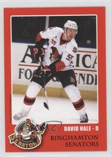 2010-11 Binghamton Senators Team Issue David Hale 0l1