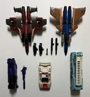 Vintage 1980s G1 Transformers action figures & accessories lot Hasbro Takara