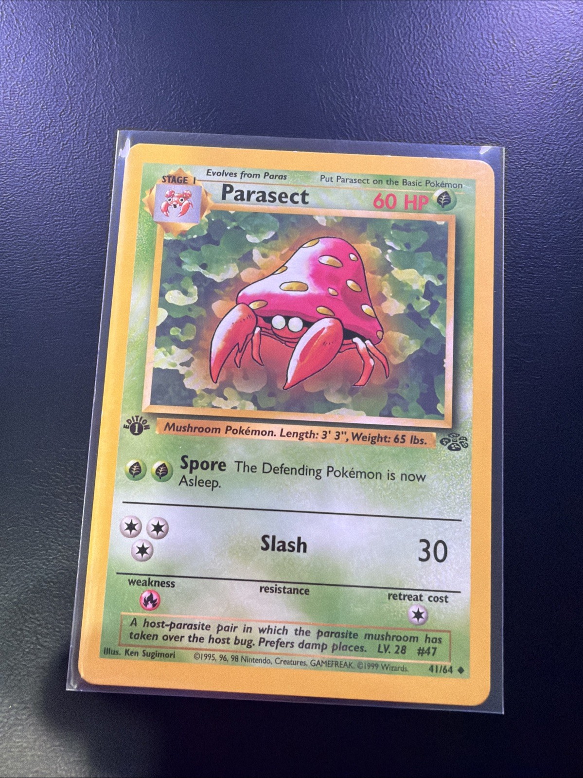 Parasect 1st edition Jungle near mint condition ENGLISH  41/64