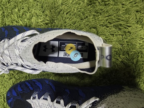Neu ohne Etikett Under Armour Spotlight Lux ThreadLock Fußballschuhe – Herrengröße 16 – blau - Bild 7 von 9