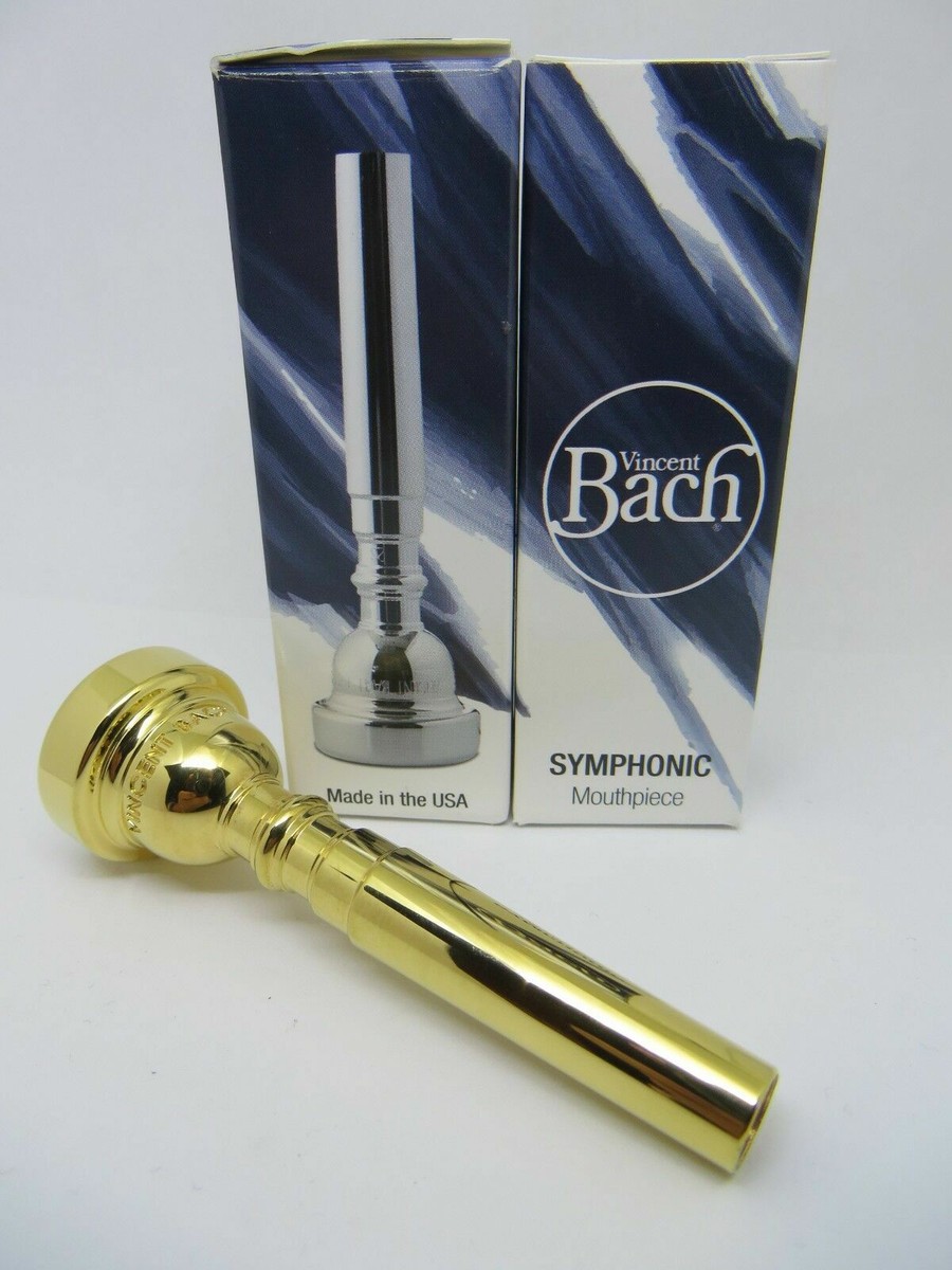 Bach Symphonic 24K Gold Trumpet Mouthpiece, 3C, 24 Throat, 24