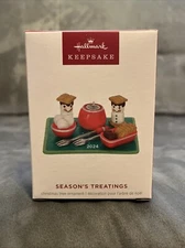 NEW Hallmark SEASON'S TREATINGS 16th 2024 Keepsake Ornament NIB Tray