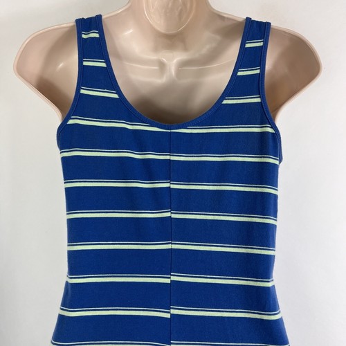 Mossimo Tank Dress Women's XS Sleeveless Wide Strap Above Knee Striped Stretch - Picture 7 of 13