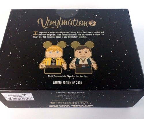 Luke Skywalker Medal Ceremonyand Han Solo Set LE - 3" Vinylmation Star Wars - Picture 6 of 6