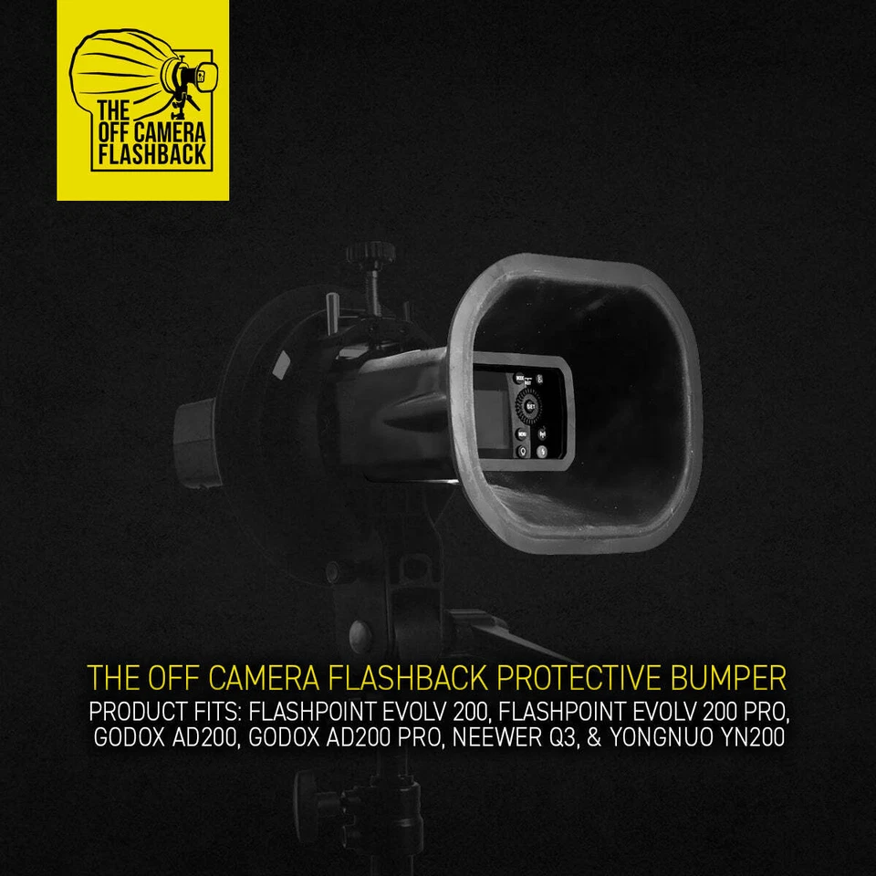 Bumper for Godox AD200 (pro) Flashpoint eVOLV 200 (pro), Neweer Q3 YN200, fender - Image 2 of 4