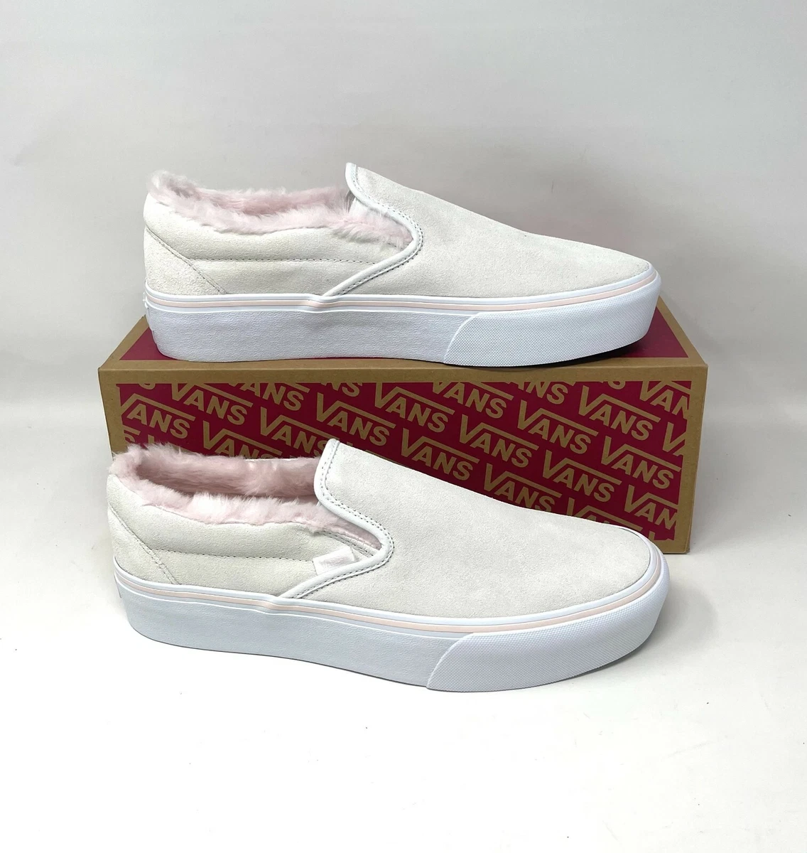 Suede slip best sale on vans platform