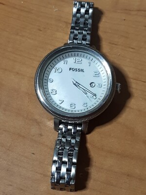 FOSSIL AM-4305 Mother of Pearl Dial  Stainless Steel Ladies Watch Needs Battery Fossil Bridgette AM4305 women main image 2