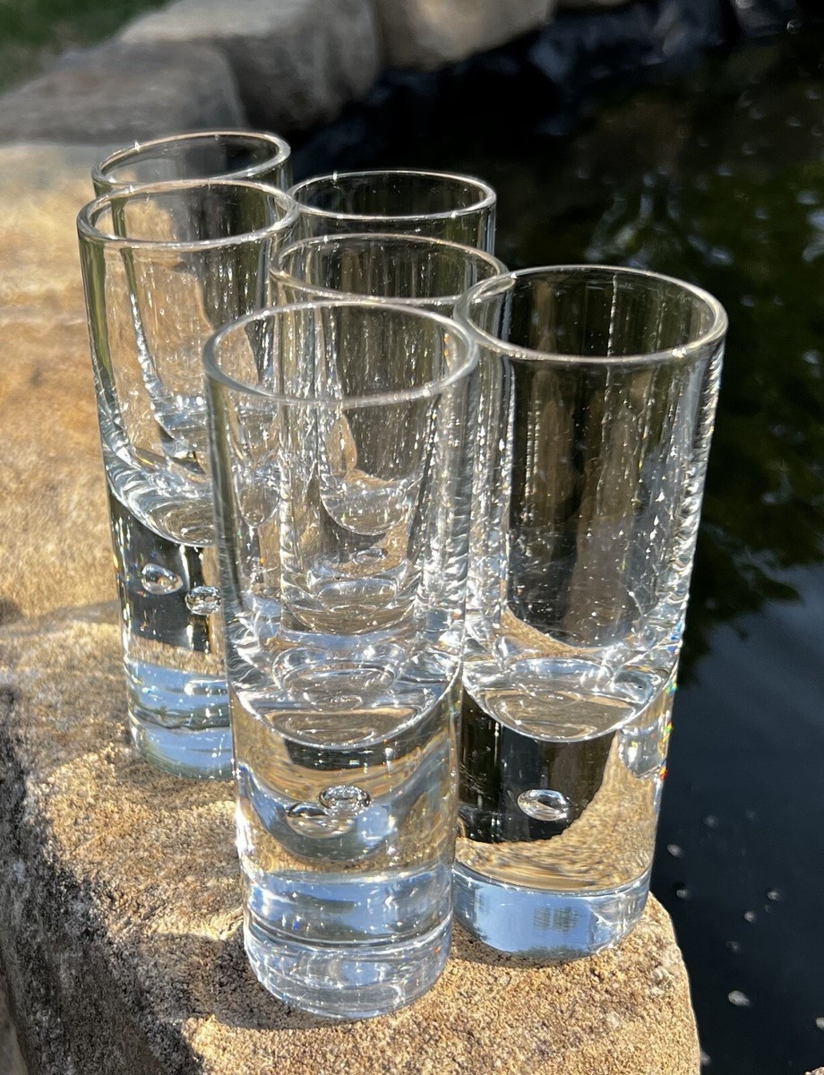 つーくん　KOSTA BODA 6 Kosta Boda Pippi Swedish Clear Heavy Base w/Bubble, Double