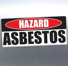 Hazard ASBESTOS sign 350x240mm huge cor-flute safety corflute signage safe work