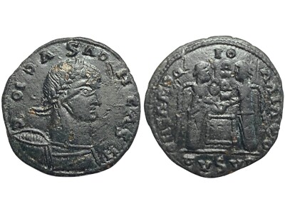 Zeit Konstantins I., außergewöhnliche Nachahmung! ca. 325 n. Chr. [ROM_3632]