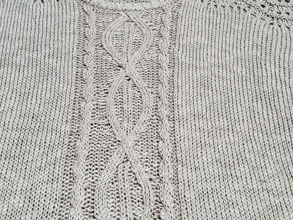 American Rag Cie кабель вязаный свитер бежевый женский размер 2 X - Изображение 3 из 4