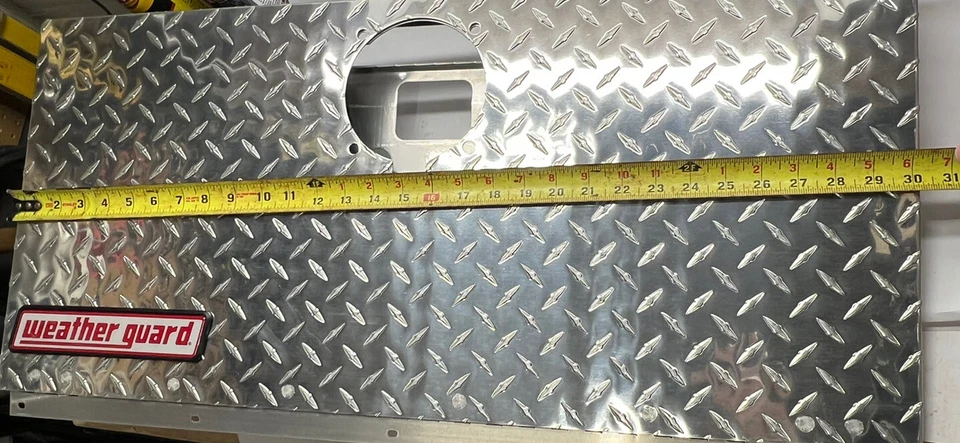 Weather Diamond Plate Aluminum Guard Truck Underbody Door Only 30”x14" - Image 4 of 4