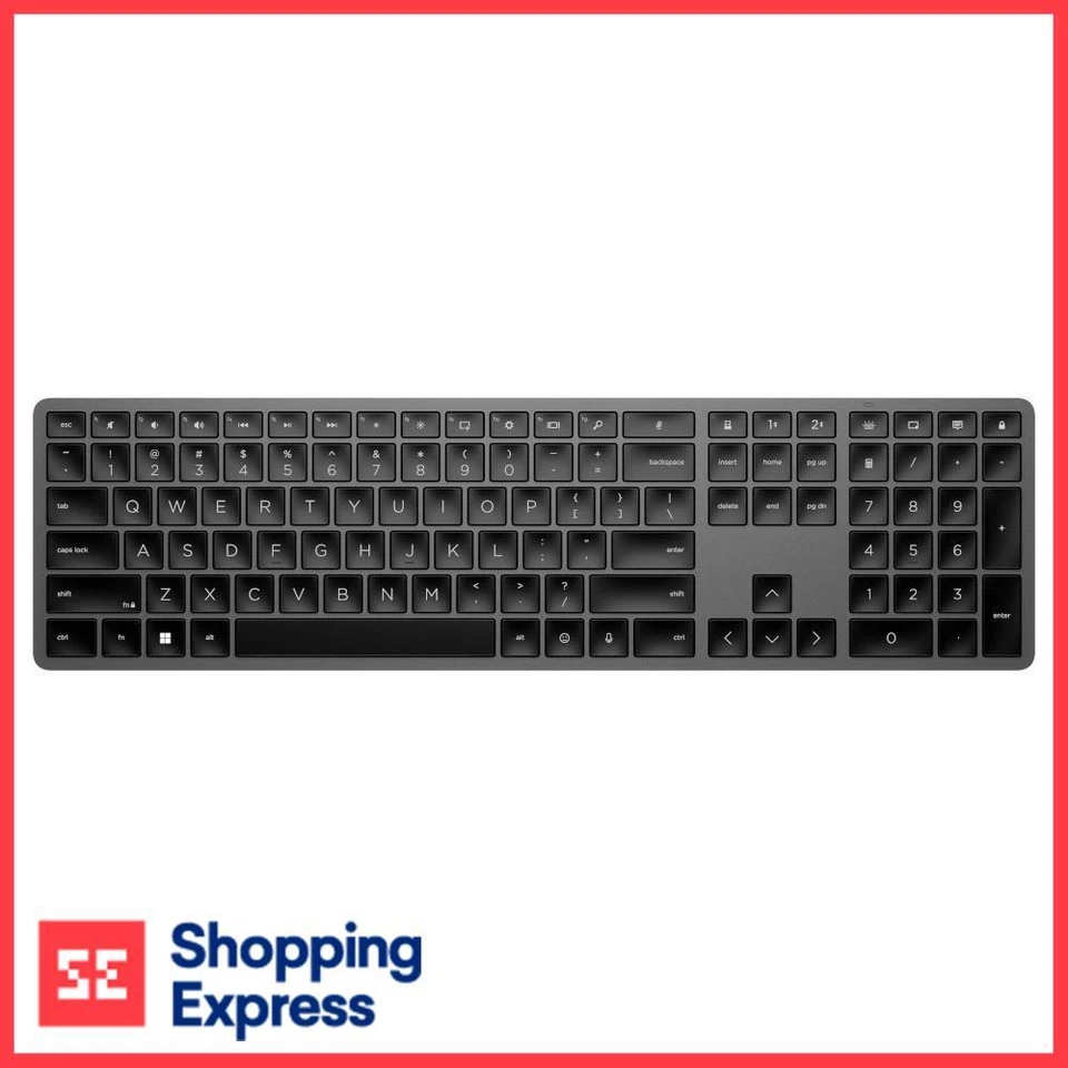 HP 975 Dual-Mode Black Wireless Mechanical Keyboard