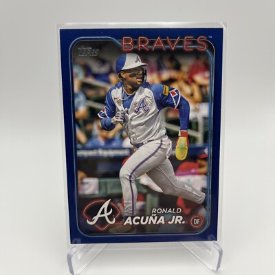 2024 Topps Series 1 Baseball Ronald Acuna Jr Blue Parallel No.1 | eBay